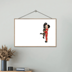 Hero Couple Kissing Half Flag Gifts by Occupation Firefighter, Nurse, Police Officer - Personalized Horizontal Wooden Plaque 703473 - DiyGiftly