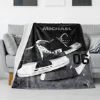 Hockey Stick & Shoes Personalized Blanket 747932 - DiyGiftly