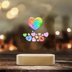 custom name wooden acrylic wood plaque for shelf decor