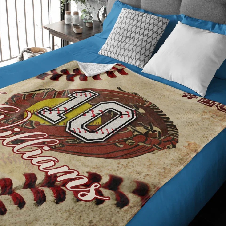Holding a football, victory in my heart - personalized blanket 750640 - DiyGiftly