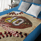 Holding a football, victory in my heart - personalized blanket 750640 - DiyGiftly