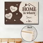 Home Is Where Mom Is - Personalized Customized Canvas Poster - Gift For Family Members 754134 - 754309 - DiyGiftly