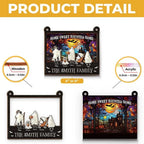 Home Sweet Haunted Home - Family Personalized Window Hanging Suncatcher - Halloween Gift For Family Members 683117 - DiyGiftly