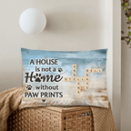 Home With Paw Prints Pet Crossword Puzzle Art Personalized Pillow 714594 - B - DiyGiftly