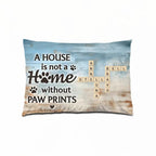 Home With Paw Prints Pet Crossword Puzzle Art Personalized Pillow 714594 - B - DiyGiftly