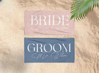 Honeymoon Bride and Groom Beach Towel, Bride Custom Beach Towel, Honeymoon Trip, Personalized Gifts For Newlywed Mr. and Mrs. Couple Towels 59703040 - DiyGiftly