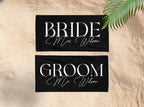 Honeymoon Bride and Groom Beach Towel, Bride Custom Beach Towel, Honeymoon Trip, Personalized Gifts For Newlywed Mr. and Mrs. Couple Towels 59703040 - DiyGiftly