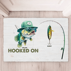 Hooked On Grandpa Papa - Personalized Mat 712344 - D - DiyGiftly