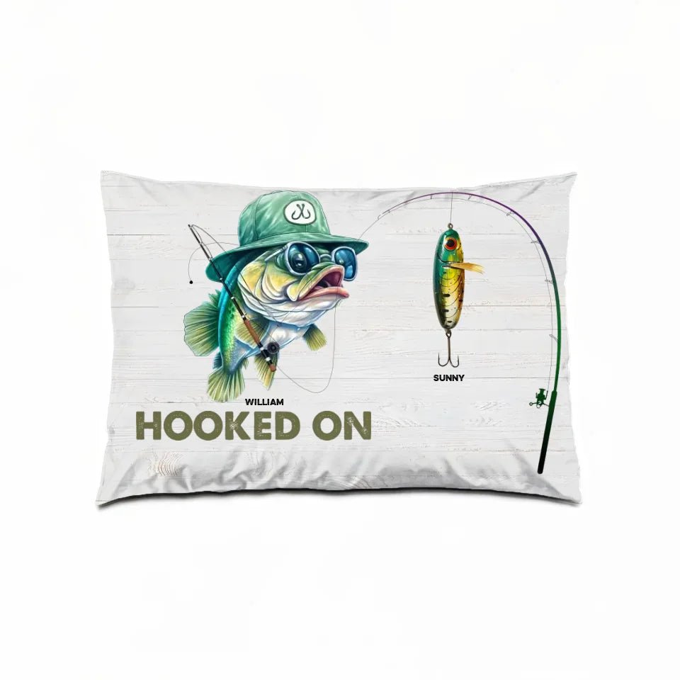 Hooked On Grandpa Papa - Personalized Pillow 715736 - B - DiyGiftly