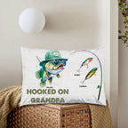Hooked On Grandpa Papa - Personalized Pillow 715736 - B - DiyGiftly