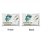 Hooked On Grandpa Papa - Personalized Pillow 715736 - B - DiyGiftly
