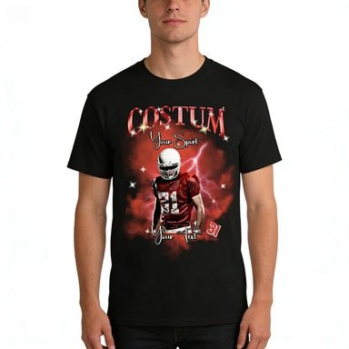 Hot Sports - Customized Sports T-shirt Upload Photos - Gifts for Sports Lovers 738648 - DiyGiftly