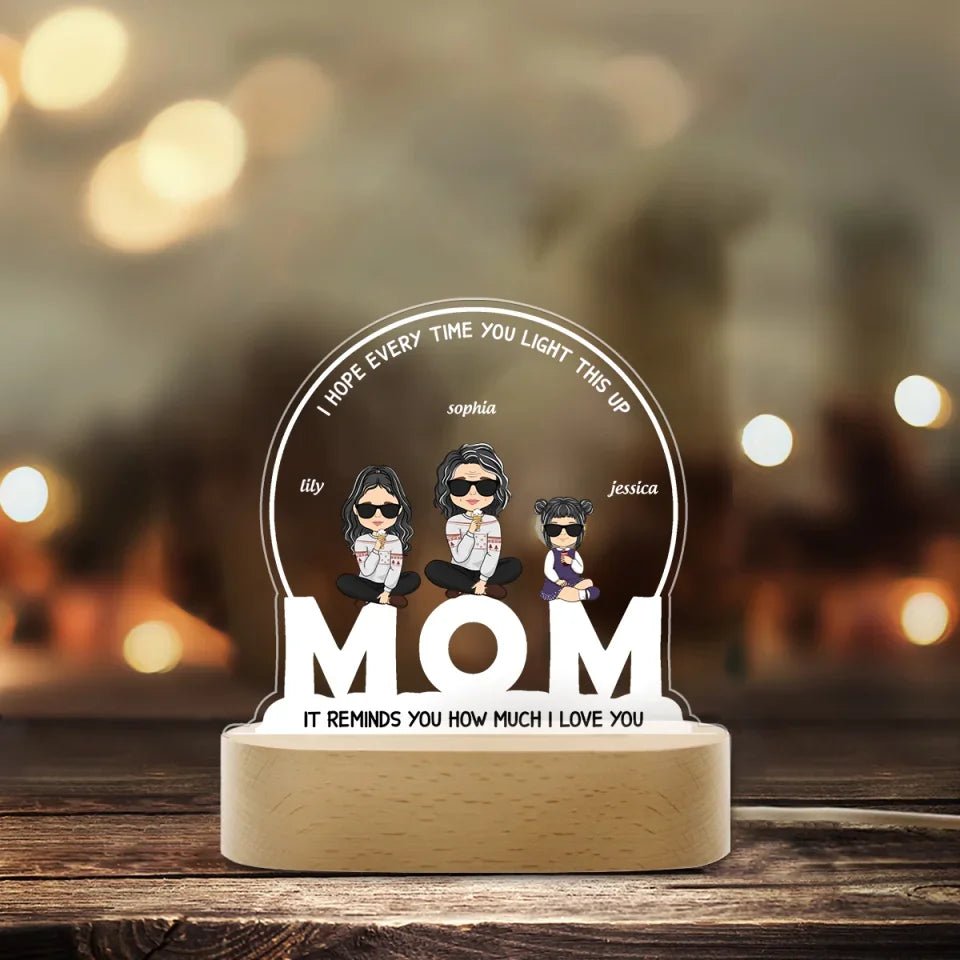 How Much I Love You - Personalized Custom LED Light 751543 - DiyGiftly