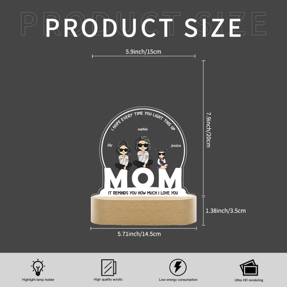 How Much I Love You - Personalized Custom LED Light 751543 - DiyGiftly