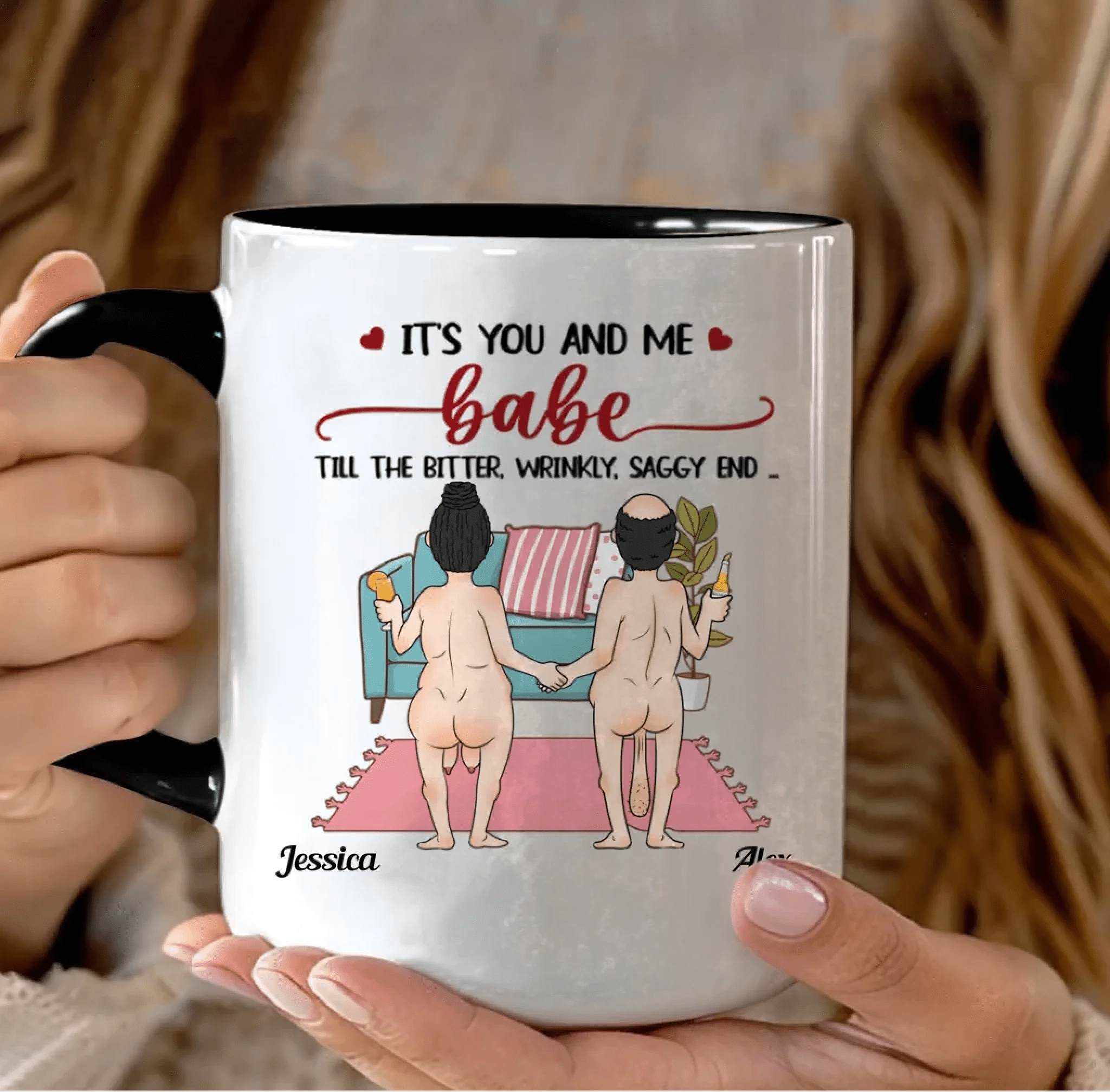 Husband Wife Couple Gift - It's You And Me, Babe Custom Personalized Anniversary Mug 1108970 - DiyGiftly