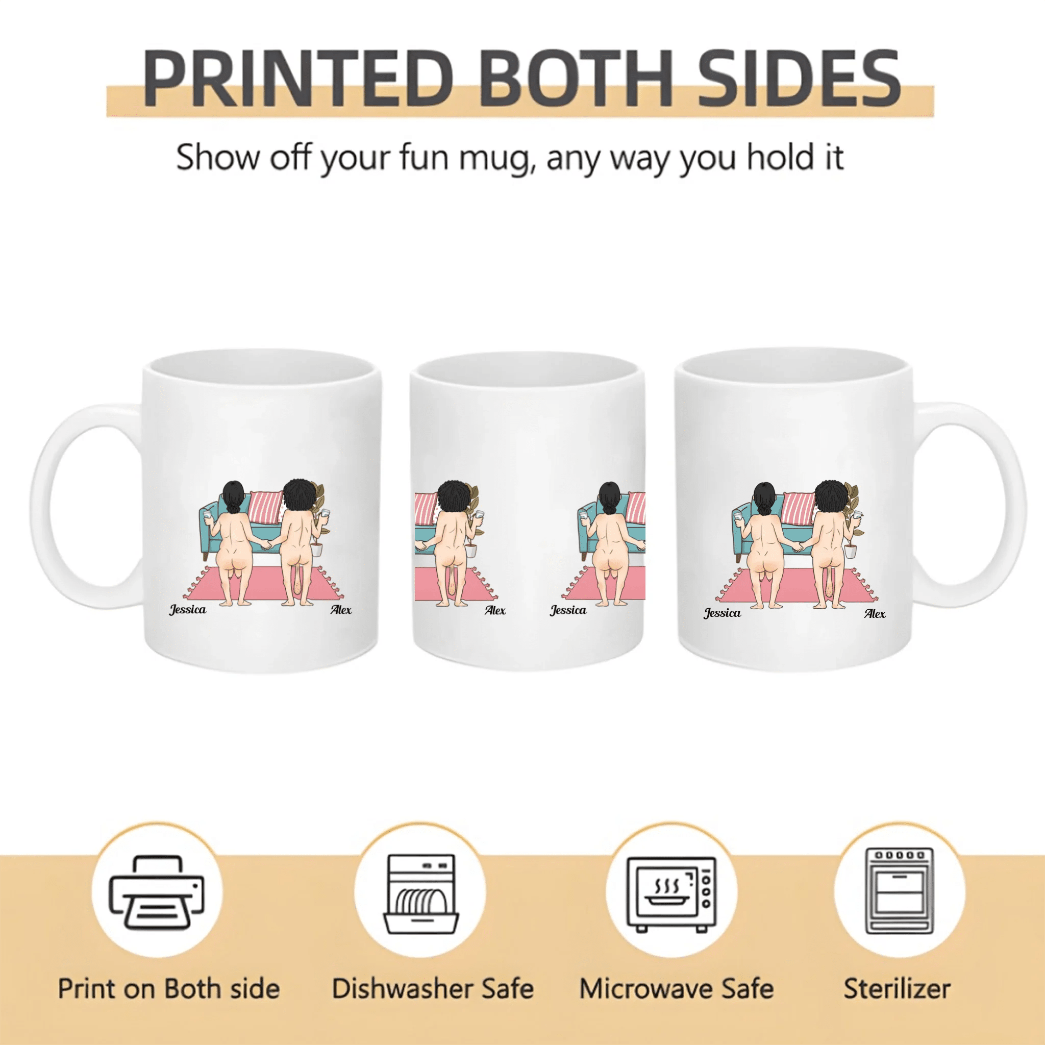 Husband Wife Couple Gift - It's You And Me, Babe Custom Personalized Anniversary Mug 1108970 - DiyGiftly