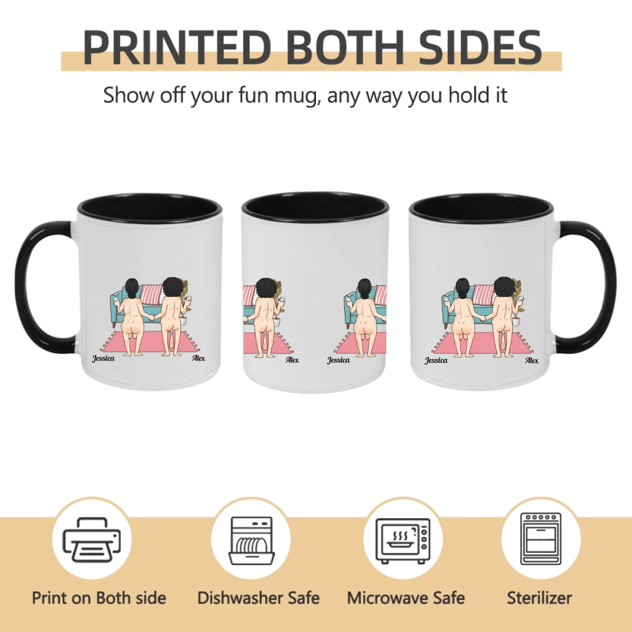 Husband Wife Couple Gift - It's You And Me, Babe Custom Personalized Anniversary Mug 1108970 - DiyGiftly