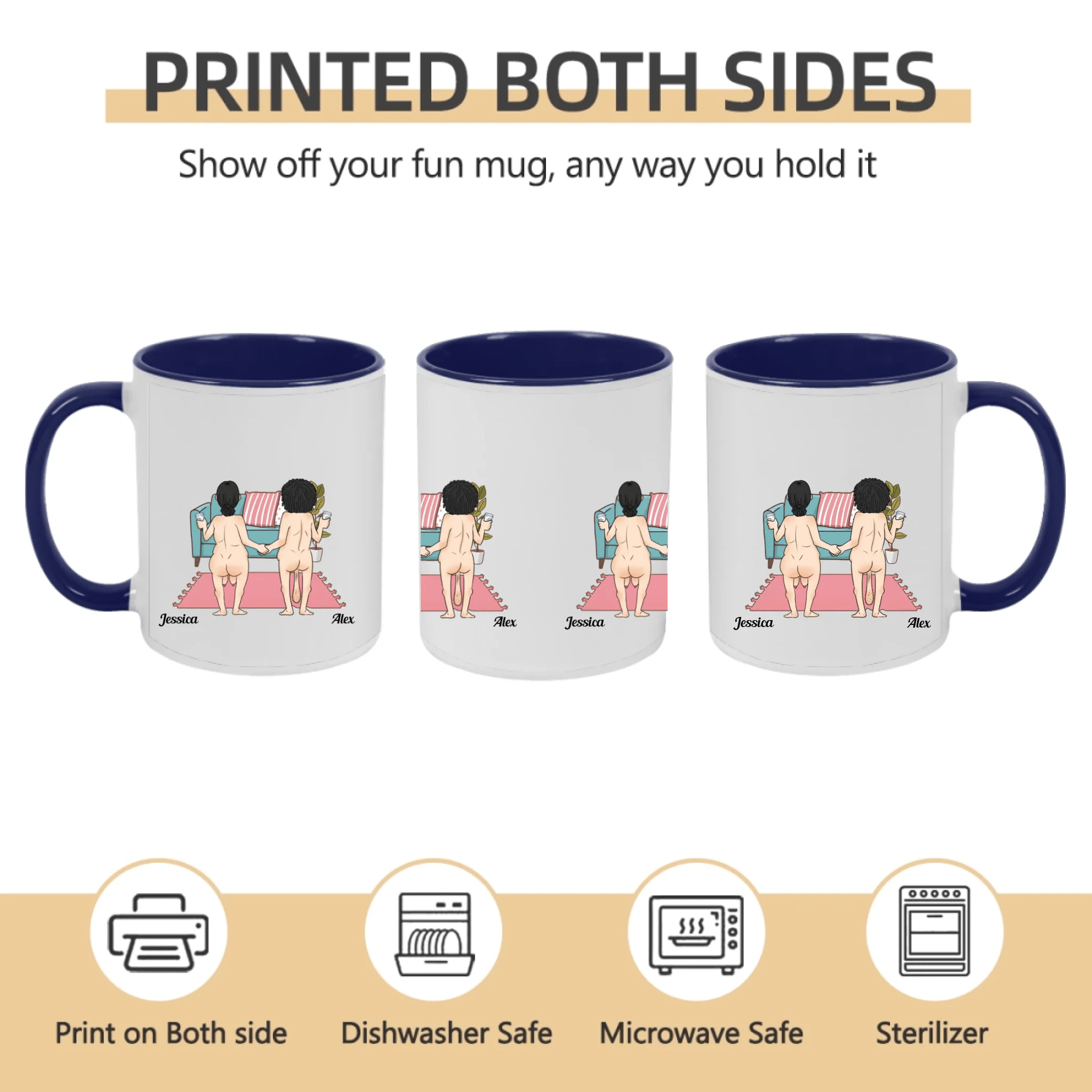 Husband Wife Couple Gift - It's You And Me, Babe Custom Personalized Anniversary Mug 1108970 - DiyGiftly