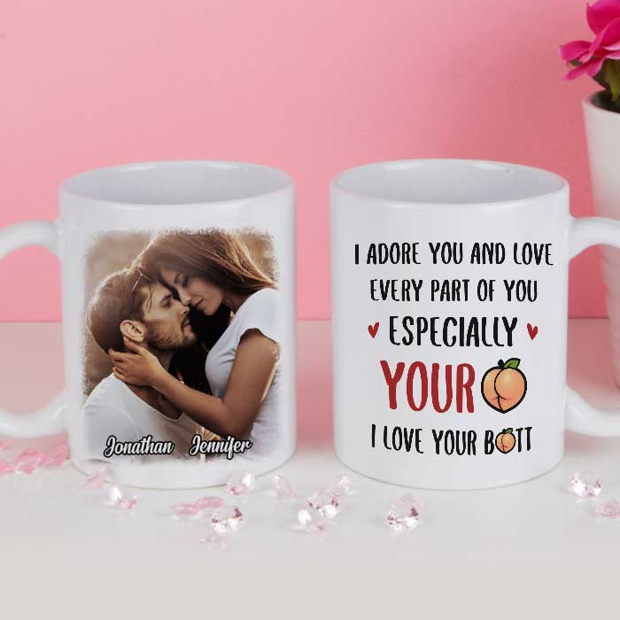 I Adore You And Love Every Part Of You - Upload Image, Gift For Couples - Personalized Mug 22753024 - DiyGiftly