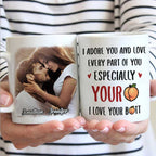 I Adore You And Love Every Part Of You - Upload Image, Gift For Couples - Personalized Mug 22753024 - DiyGiftly