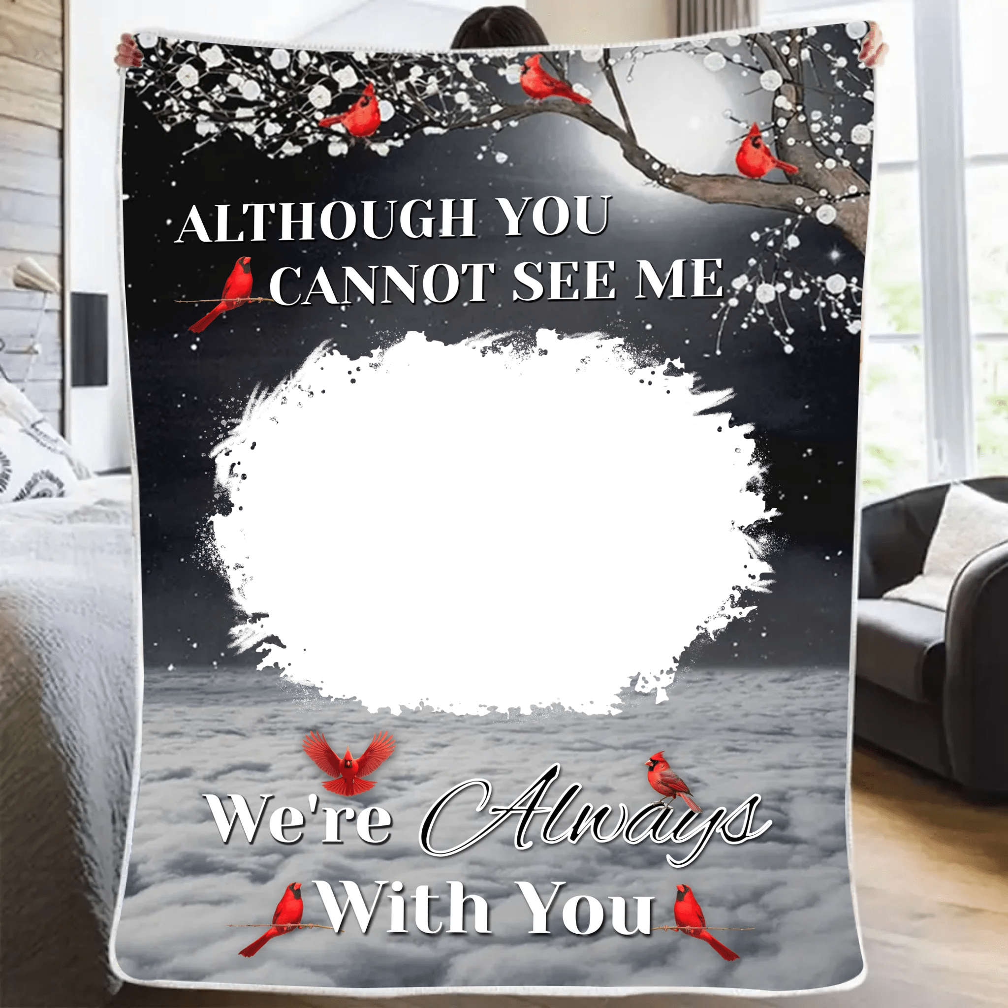 blanket personalized photo comfort throw