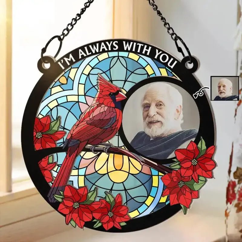 suncatcher personalized photo with name acrylic home remembrance 6 inch