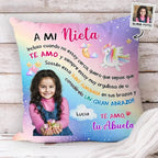 custom photo personalized spanish pillow gift for daughter product photo