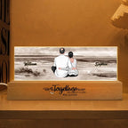 I Choose You - Back View Couple Sitting - Personalized Horizontal LED Night Light - A Timeless Valentine's Day Tribute 733686 - 733709 - DiyGiftly