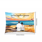 I Choose You - Back View Couple Sitting - Personalized Horizontal Pillow - A Timeless Valentine's Day Tribute 715610 - B - DiyGiftly