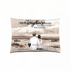 I Choose You - Back View Couple Sitting - Personalized Horizontal Pillow - A Timeless Valentine's Day Tribute 715610 - B - DiyGiftly