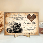 I Choose You - Custom Plaque - Wooden Plaque - Perfect Gift for Biker,Birthday gift 731457 - M - DiyGiftly
