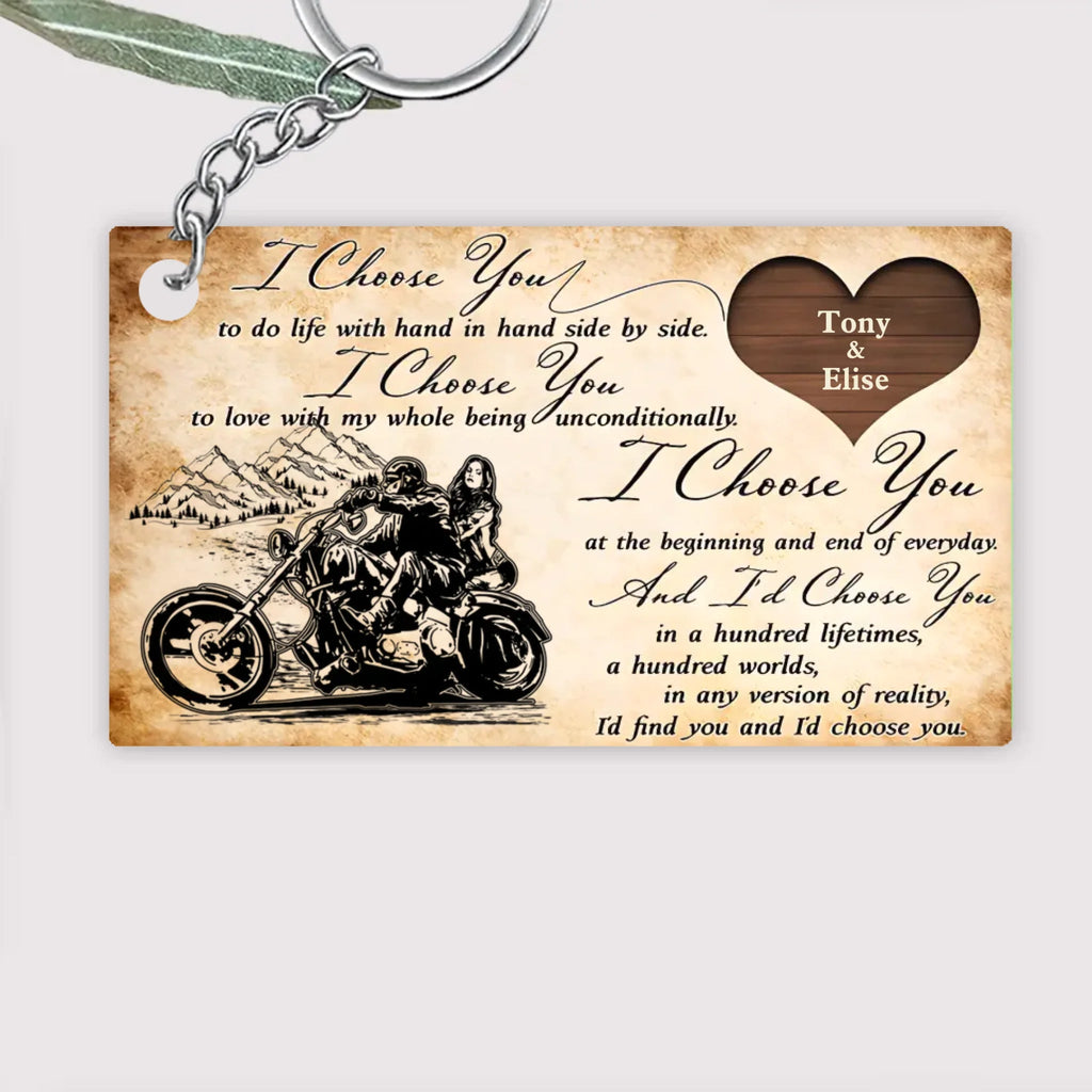 I Choose You - Gift for a Biker - Personalized Poster 731433 - 731524Y - DiyGiftly