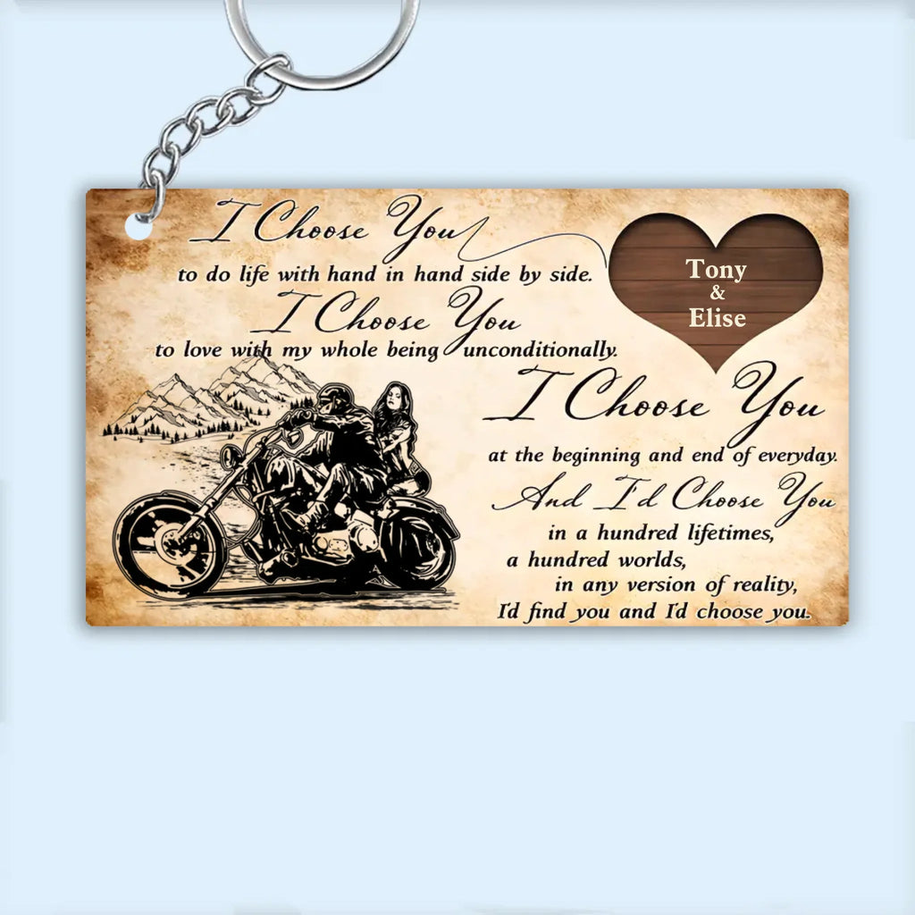 I Choose You - Gift for a Biker - Personalized Poster 731433 - 731524Y - DiyGiftly