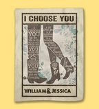 I Choose You - Personalized Couple Blanket 741793 - M - DiyGiftly