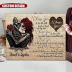 I Choose You - Personalized Sugar Skull Rose Couple Poster, Anniversary Gift For Couple 746925 - 746933 - DiyGiftly
