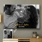 I Choose You To Do Life With Hand In Hand - Personalized Wrapped Photo Canvas 712266 - 712329 - DiyGiftly