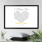 I Choose You To Do Life With Hand In Hand - Personalized Wrapped Photo Canvas 712266 - 712329 - DiyGiftly