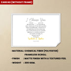I Choose You To Do Life With Hand In Hand - Personalized Wrapped Photo Canvas 712266 - 712329 - DiyGiftly