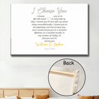 I Choose You To Do Life With Hand In Hand - Personalized Wrapped Photo Canvas 712266 - 712329 - DiyGiftly