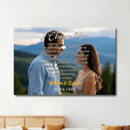 I Choose You To Do Life With Hand In Hand - Personalized Wrapped Photo Canvas 756960 - 756961 - DiyGiftly