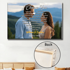 I Choose You To Do Life With Hand In Hand - Personalized Wrapped Photo Canvas 756960 - 756961 - DiyGiftly