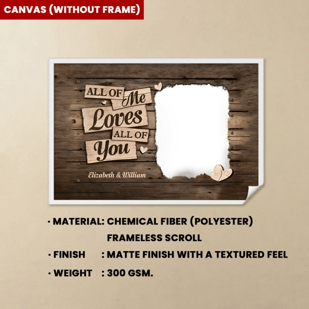 I Deeply Fall In Love With You - Personalized Horizontal Canvas - Upload Image, Gift For Couples, Husband Wife 709966 - 710300 - DiyGiftly
