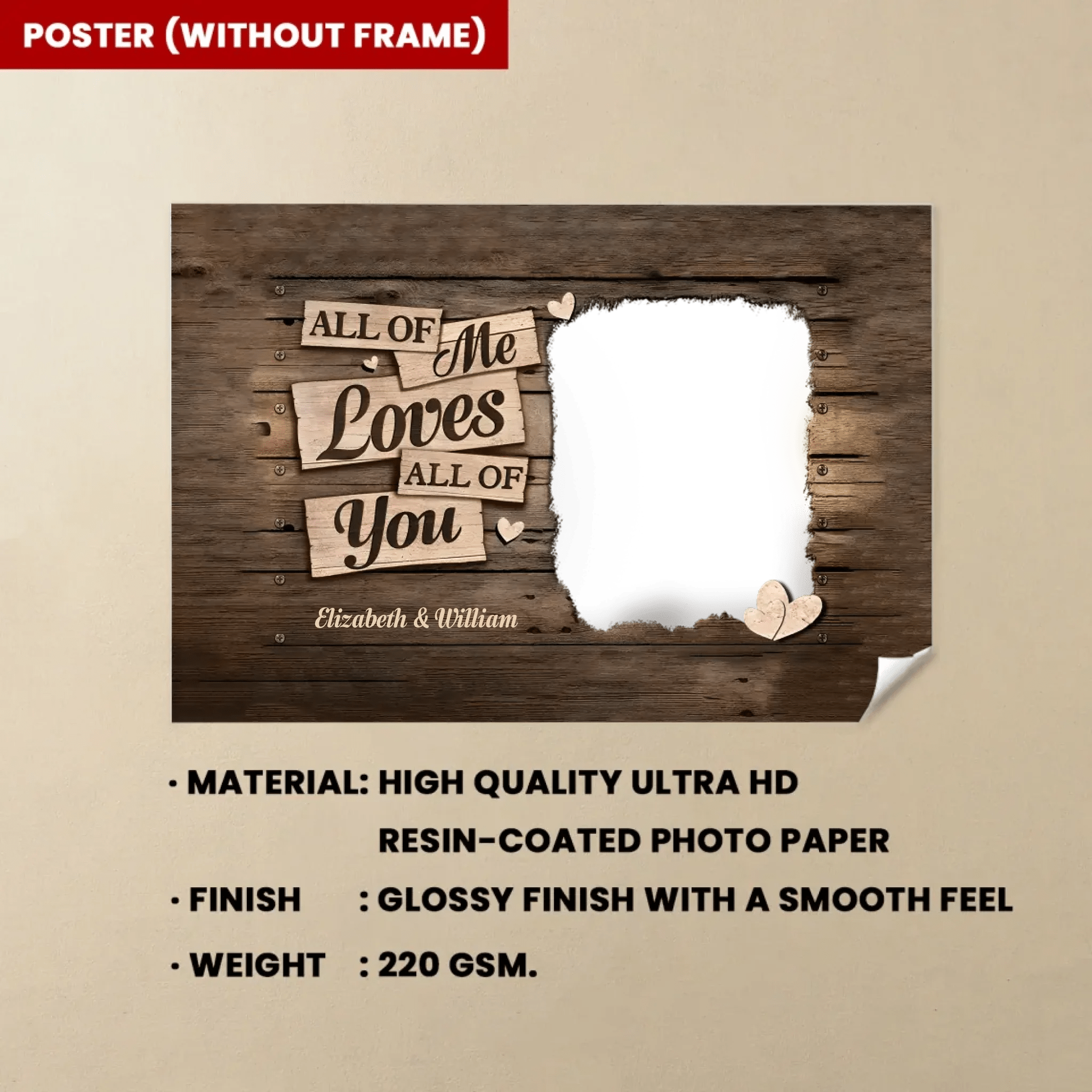 I Deeply Fall In Love With You - Personalized Horizontal Canvas - Upload Image, Gift For Couples, Husband Wife 709966 - 710300 - DiyGiftly