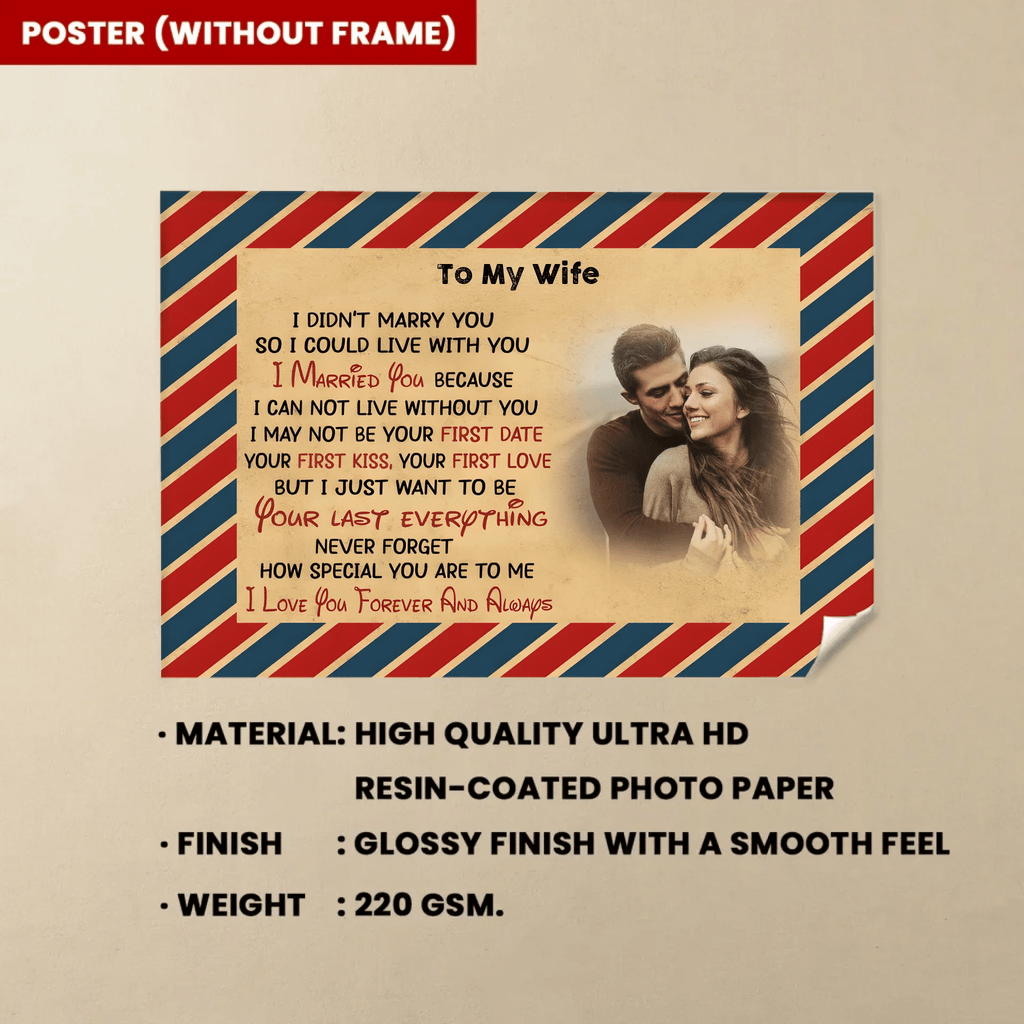 I Didn't Marry You So I Could Live With You Personalized Anniversary Photo Print Canvas 731714 - 732443 - DiyGiftly