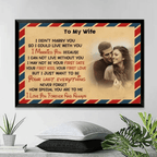I Didn't Marry You So I Could Live With You Personalized Anniversary Photo Print Canvas 731714 - 732443 - DiyGiftly