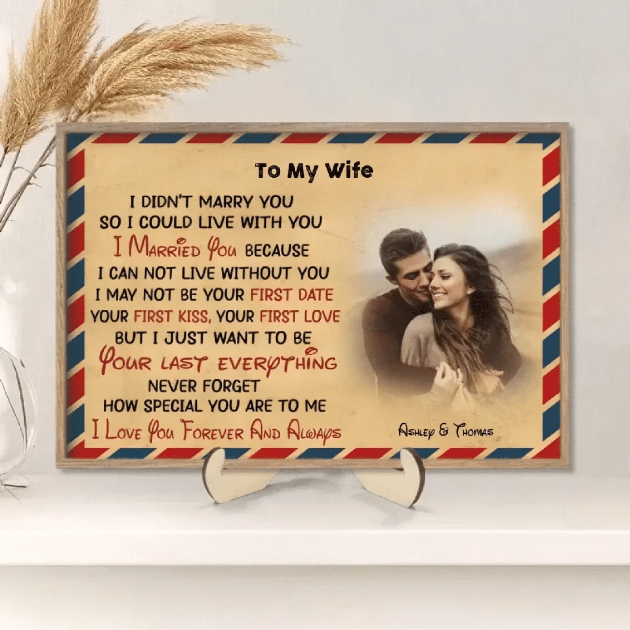 I Didn't Marry You So I Could Live With You Personalized Anniversary Photo Print Canvas 735333 - DiyGiftly