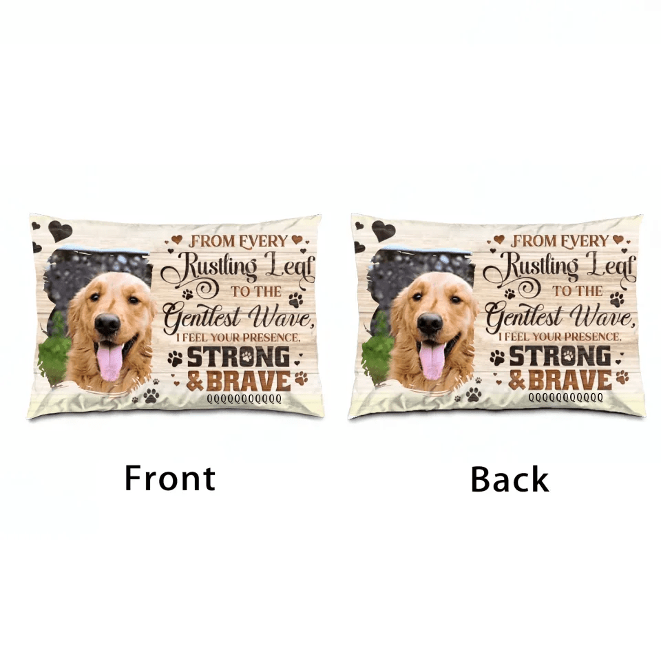 pillow personalized photo loss of dog gift comfort gift design preview