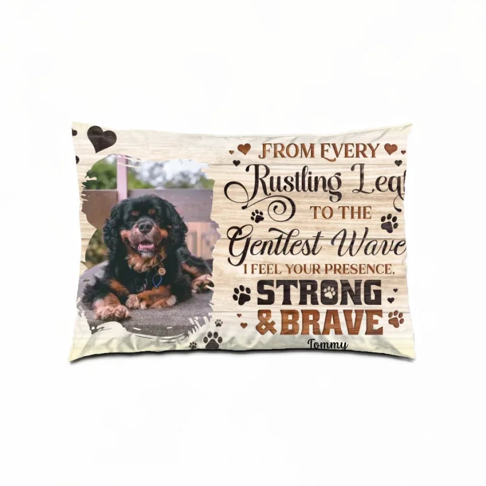 pillow personalized photo loss of dog gift comfort gift gift display