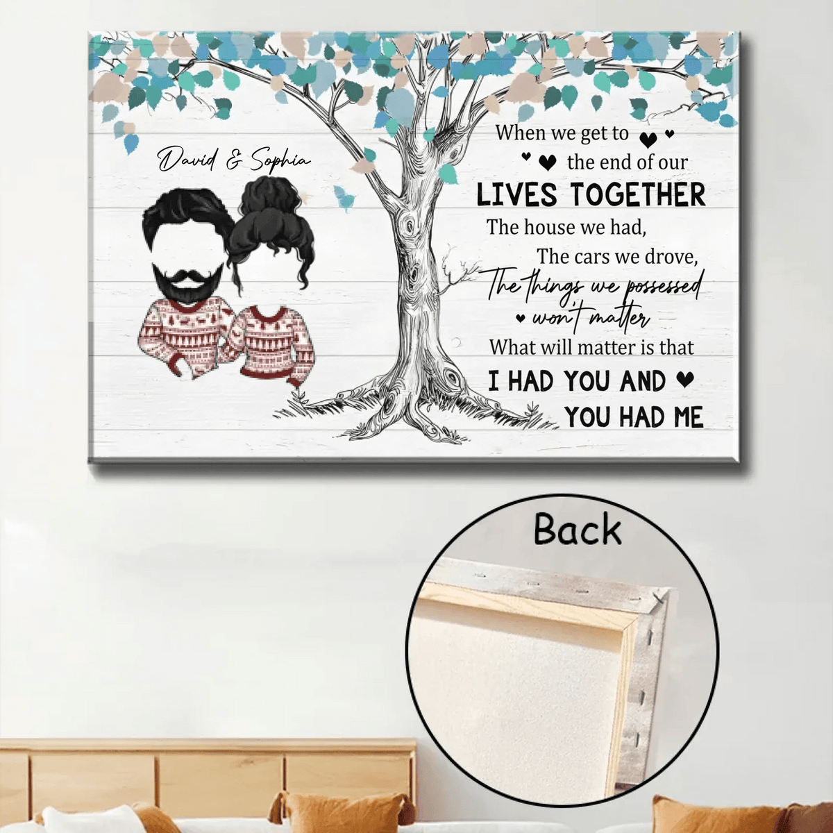 I Had You And You Had Me - Personalized Poster/Wrapped Canvas 712414 - 712614 - DiyGiftly