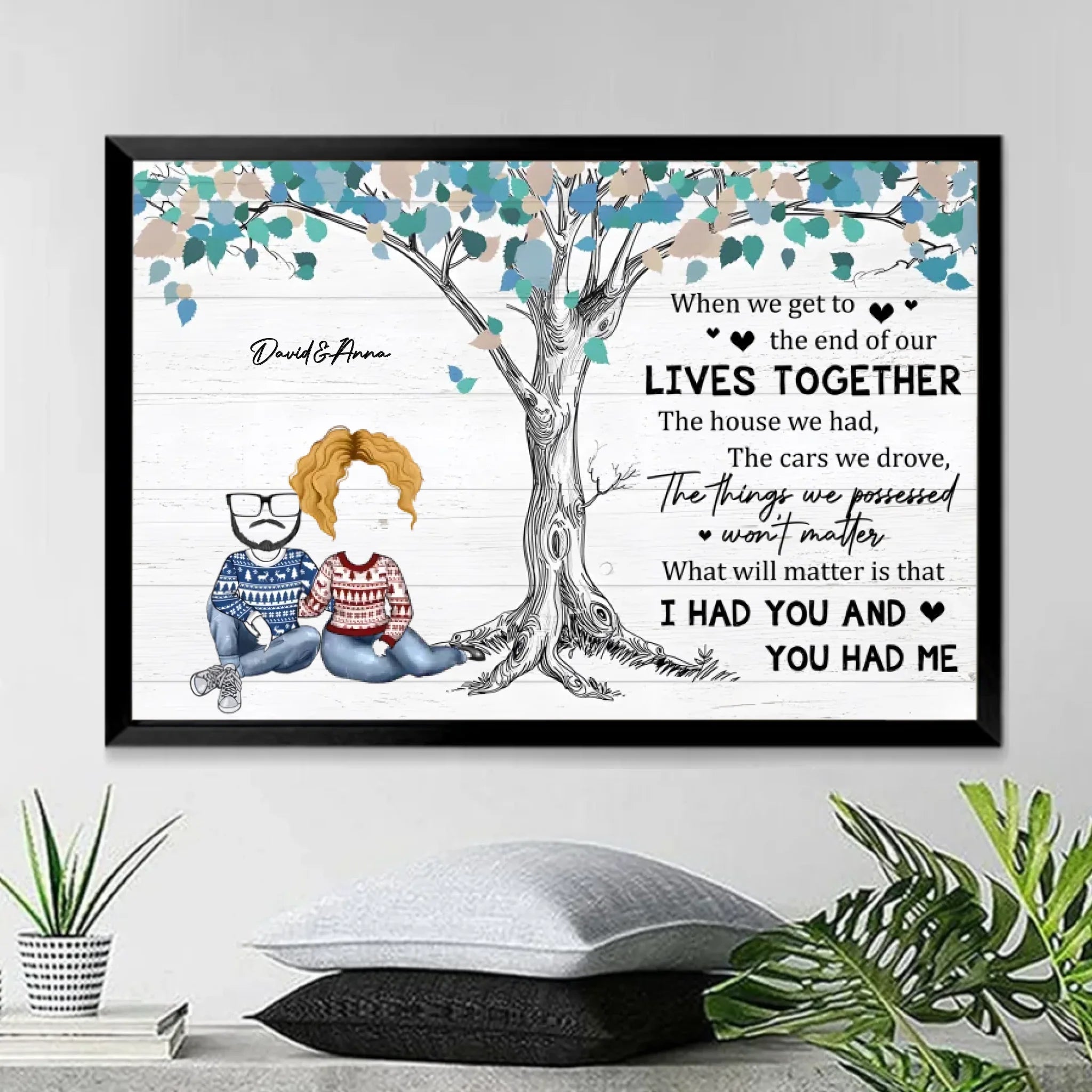 I Had You And You Had Me - Personalized Wrapped Canvas 756927 - DiyGiftly